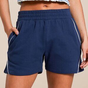 Fitz + Eddi Knit Shorts | Indigo Blue | Size Medium